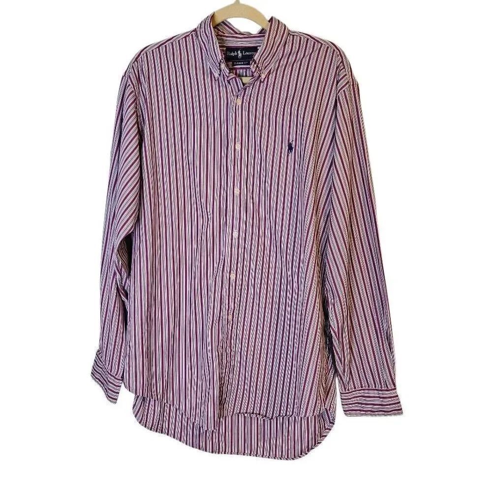 Ralph Lauren classic fit striped shirt, L. #926